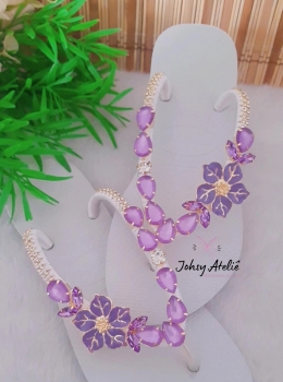 Havaiana Decorada Magnólia Lilás Feminina